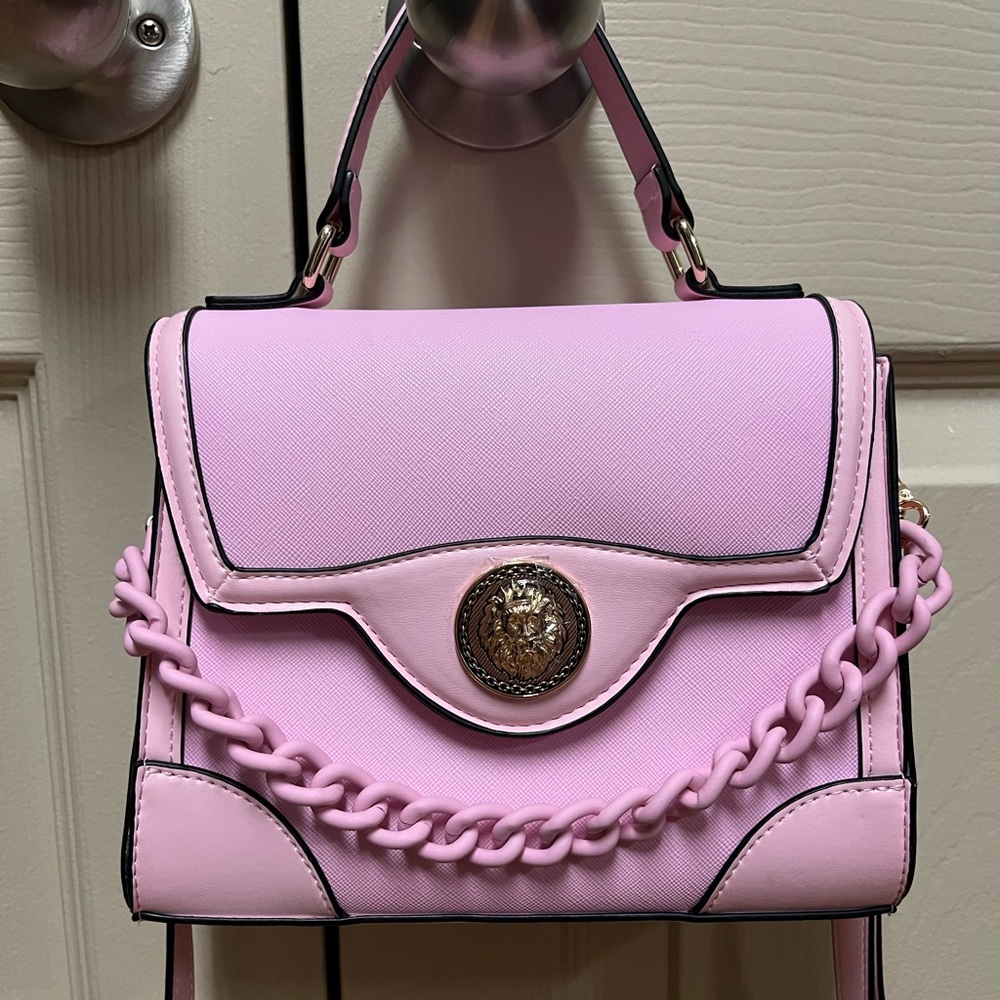 Aldo Pink Women's Bag with Chain Detail NWOT
